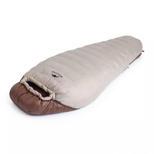 Мешок спальный Naturehike SnowBird, 205х80 см, L (560G), (правый) (ТК: +2C), серый/коричневый