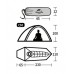 Палатка Naturehike Cloud Up Si 1-местная, алюминиевый каркас, сверхлегкая, синяя