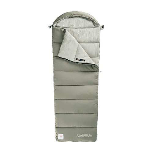 Мешок спальный Naturehike Envelope M400, (190+30)х80 см, (левый) (ТК: +1C), зеленый