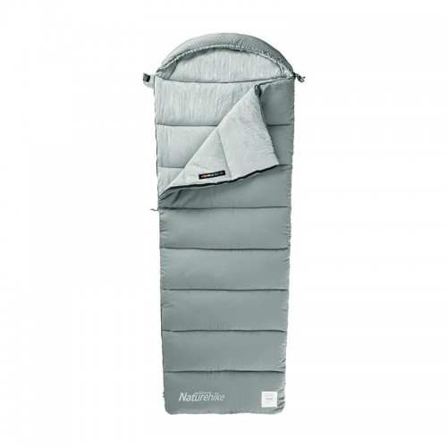 Мешок спальный Naturehike Envelope M300, (190+30)х80 см, (правый) (ТК: +6C), серый