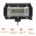 Фара (балка) светодиодная двухрядная 24LED, рассеяный свет, 24Вт, 135х78х65мм, 12/24В