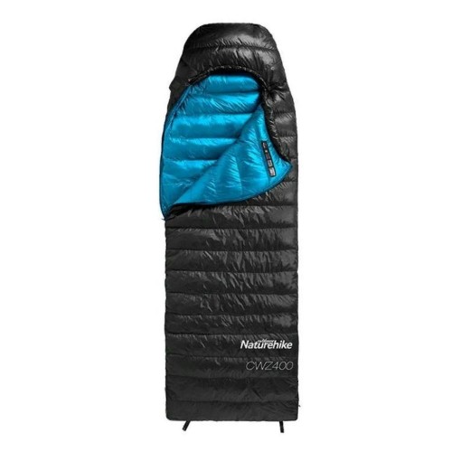 Мешок спальный Naturehike Ultralight CWZ400 M, 210х85 см, (правый) (ТК: +7C), черный