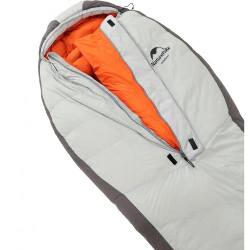 Мешок спальный Naturehike Arctic-17, 200х75 см, (правый) (ТК: -17C), серебристый