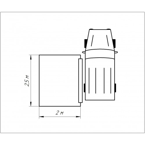 Маркиза автомобильная РИФ 2,5х2,5 м