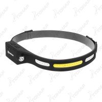 Фонарь налобный сенсорный LED-200 LM, COB-200LM, IPX4, USB