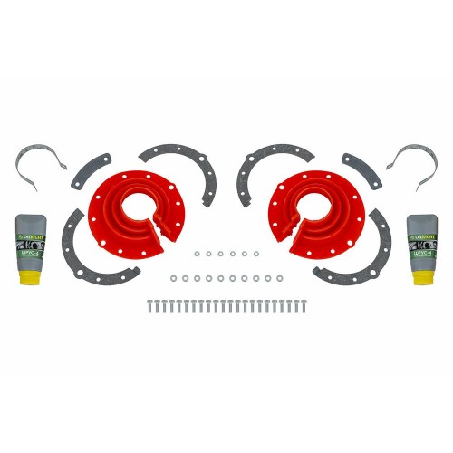 Пыльник поворотного кулака нов.обр. УАЗ с мостами Тимкен, Спайсер, Гибридный (2 шт.) красный