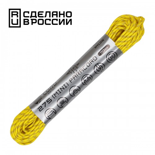 Паракорд 550 CORD nylon 10м световозвращающий (lemon)