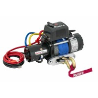 Лебёдка электрическая 12V Runva 12500 lbs 5670 кг короткий барабан, синтетический трос