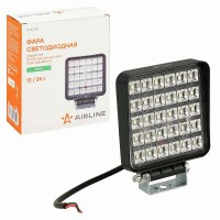 Фара светодиодная квадратная 30LED, рассеянный свет, 30Вт, 108х108х37мм, 12/24В PLUS