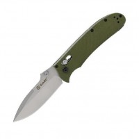 Нож GANZO 704, с клипсой, длина клинка 86 мм, сталь 440С, зелёный