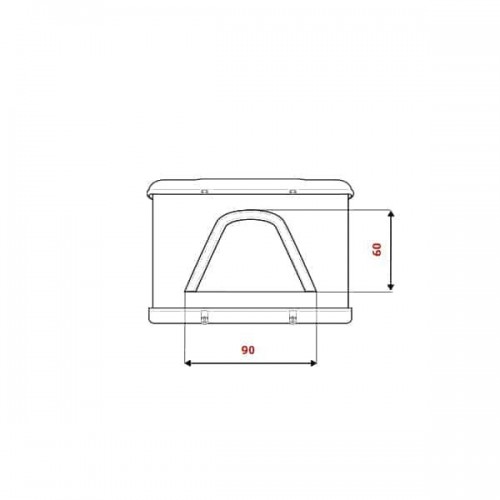 Палатка на крышу автомобиля AUTOHOME MAGGIOLINA AIRLANDER PLUS SMALL GRAY X-LONG, серый тент, лестница 215 мм