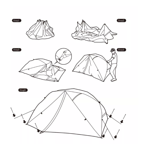 Палатка Naturehike Canyon 2-местная, быстросборная, зеленый