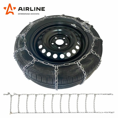 Цепи противоскольжения, лесенка, толщ.зв.4мм (колеса R14 185/70 - R16 55/205), к-т 2 шт