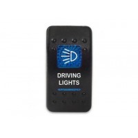 Клавиша Driving Lights 12-24В с синей подсветкой