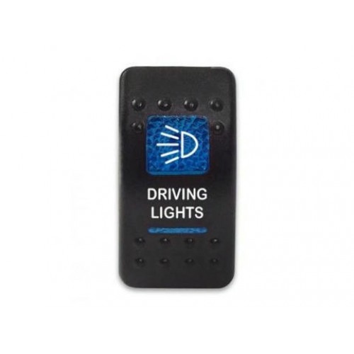 Клавиша Driving Lights 12-24В с синей подсветкой