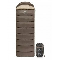 Мешок спальный Naturehike U350, (190х30)х75 см, (левый) (ТК: +1C), коричневый