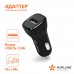 Адаптер автомобильный 1хUSB 2.1А, 12/24В