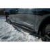 Пороги РИФ силовые Toyota Land Cruiser 200 (2008-2015) черные накладки и болты, на а/м без гидроподвески