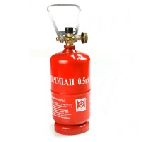 Баллон газовый стальной GZWM LPG BT-0,5, 1,2 л