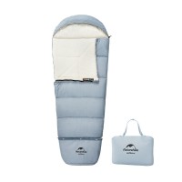 Мешок спальный Naturehike Compact C300, 190х75 см, (правый) (ТК: +6C), Синий