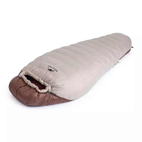 Мешок спальный Naturehike SnowBird, 190х75 см, M (650G), (правый) (ТК: -3C), серый/коричневый