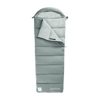 Мешок спальный Naturehike Envelope M180, (190+30)х80 см, (левый) (ТК: +12C), серый