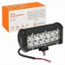 Фара (балка) светодиодная двухрядная 12LED, направленный свет, 36Вт, 165х78х65мм, 12/24В