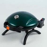 Гриль газовый O-GRILL 900МT bicolor черный-зеленый (в комплекте адаптер тип А)