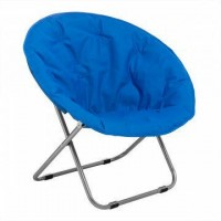 Кресло PREMIER, круглое, синее, 60х80х60 см, до 100 кг. (уценка)