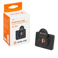 Розетка USB накладная c 2 портами (5В, QC3.0+QC3.0)