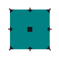 Тент BTrace 3x5, Зеленый