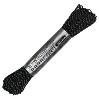 Паракорд 275 (мини) CORD nylon 30м световозвращающий (black)