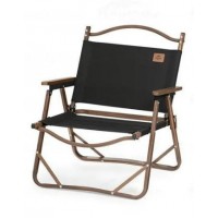 Кресло туристическое Naturehike MW02, складное, цвет ореховый, чёрный, до 120 кг