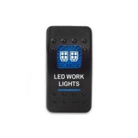 Клавиша Led Work Lights 12-24В с синей подсветкой