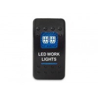 Клавиша Led Work Lights 12-24В с синей подсветкой