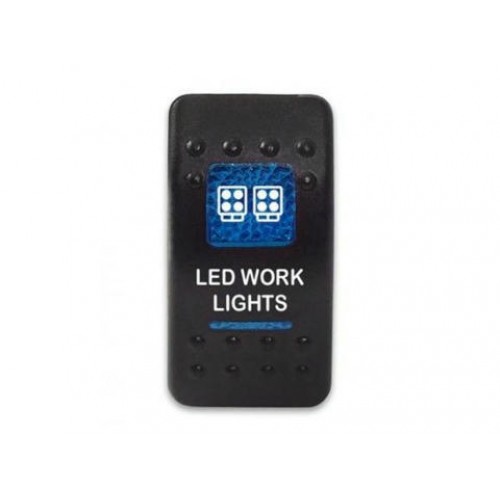 Клавиша Led Work Lights 12-24В с синей подсветкой