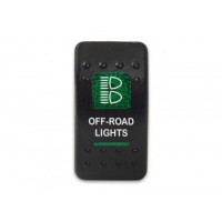 Клавиша Off-Road Lights 12-24В с зеленой подсветкой