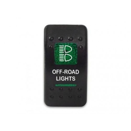 Клавиша Off-Road Lights 12-24В с зеленой подсветкой