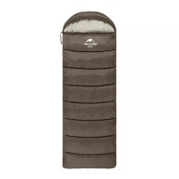 Мешок спальный Naturehike U250, (190х30)х75 см, (левый) (ТК: +6C), коричневый