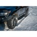 Пороги РИФ силовые Toyota Land Cruiser 200 (2008-2015) черные накладки и болты, на а/м без гидроподвески