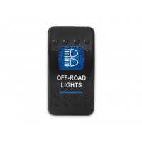 Клавиша Off-Road Lights 12-24В с синей подсветкой