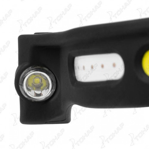 Фонарь налобный сенсорный LED-200 LM, COB-200LM, IPX4, USB