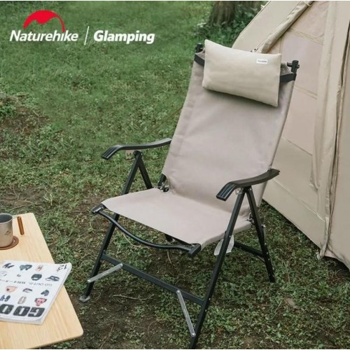 Кресло туристическое Naturehike TY10, складное, хаки, до 120 кг