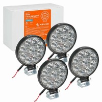 Фара светодиодная круглая 9LED, направленный свет, 9Вт, 83х83х22, 12В, комплект 4 шт. STANDART