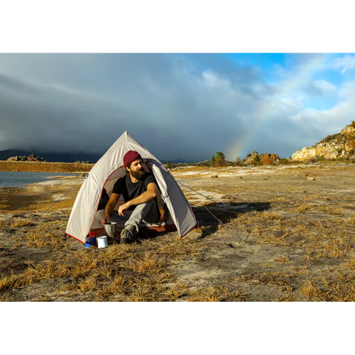 Палатка Naturehike Cloud Up Si 1-местная, алюминиевый каркас, сверхлегкая, серо-красная