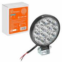 Фара светодиодная круглая 14LED, направленный свет, 14Вт, 83х83х22мм, 12В, STANDART