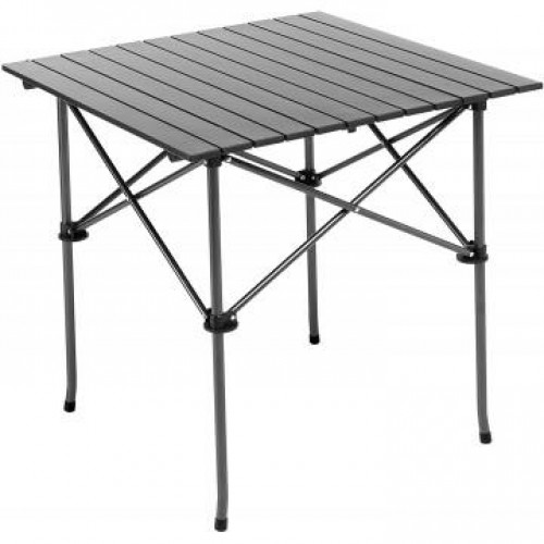 Стол складной Premier 70x70x70 см., реечная столешница алюминий, с отделением под посуду