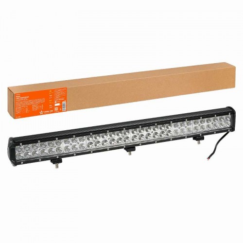 Фара (балка) светодиодная двухрядная 60LED, комбинированный свет, 180Вт, 710х78х65мм, 12/24В