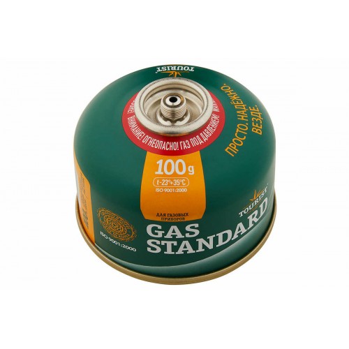 Баллон газовый резьбовой TOURIST STANDARD для портативных приборов 100 г