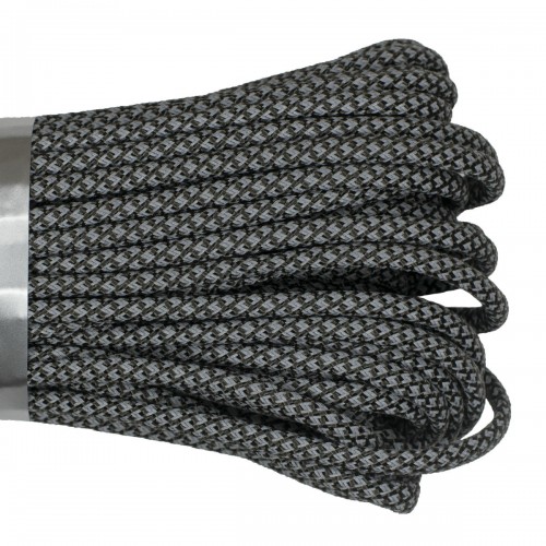 Паракорд 550 CORD nylon 10м SuperReflective (black snake)